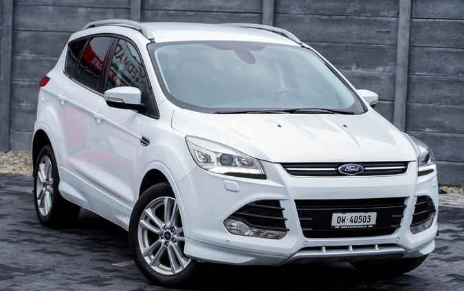 Ford Kuga cena 51900 przebieg: 247500, rok produkcji 2014 z Ozimek małe 781